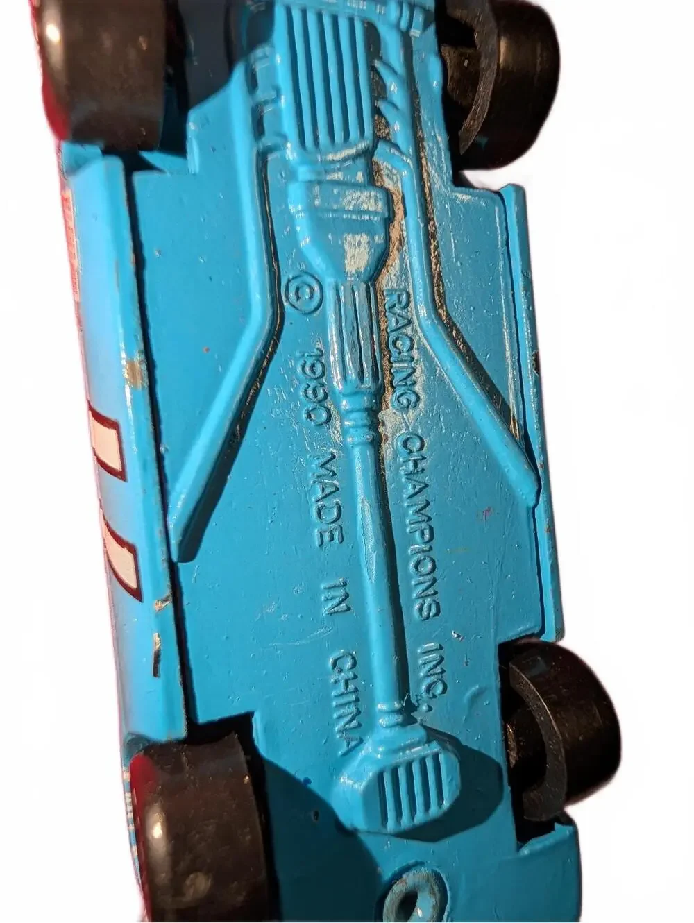 1990 Racing Champions Inc. Big Apple Market #71 Blue Diecast Race Car